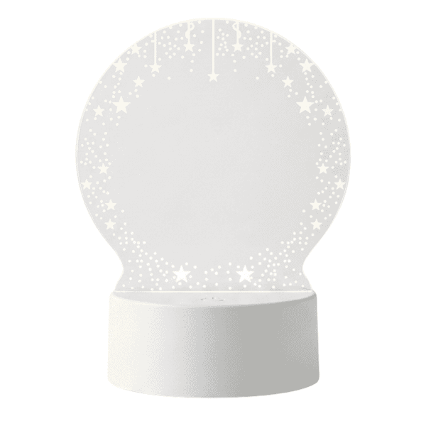 Luminária Abajur Lousa LED 3D Redonda 3 Cores 4W – Embuled