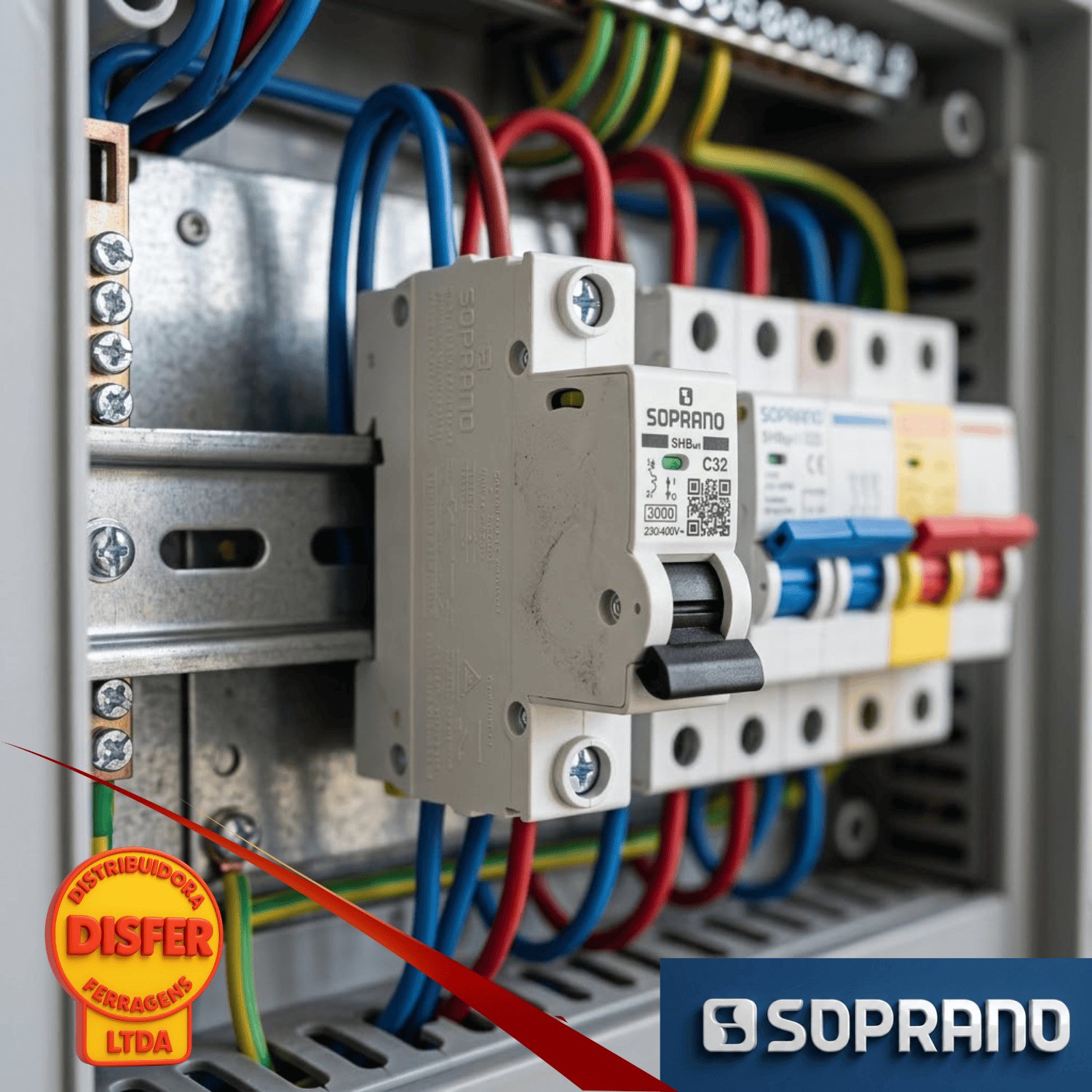 disjuntor unipolar 32a soprano--