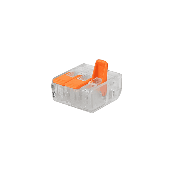 Conector de Emenda e Derivação 3P 0,75-2,5mm² 32A Transparente – Green
