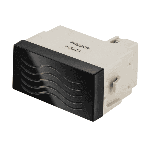 Módulo Campainha Cigarra 127V Ebony – Linha Clean – MarGirius