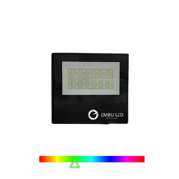 Refletor Projetor SuperLED 30W Luz Verde IP65 Bivolt - EmbuLED