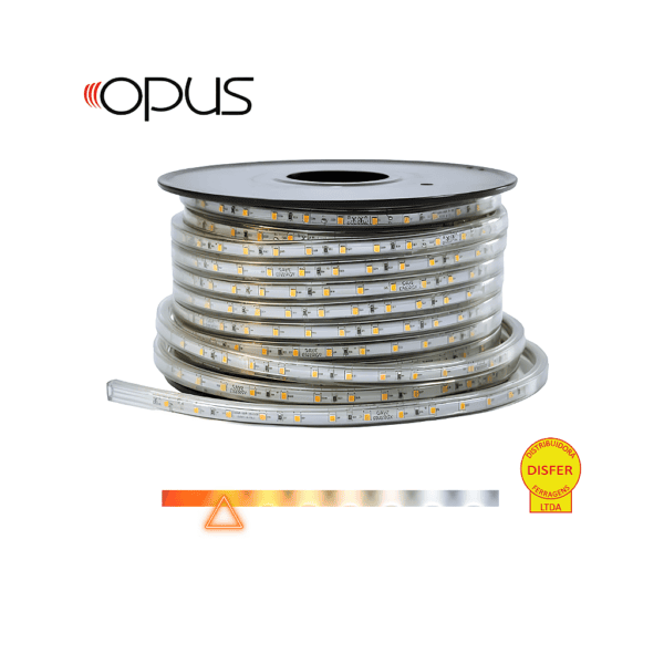 Fita LED 8W/m 740lm/m 3000K 127V (Cada Metro) – Opus