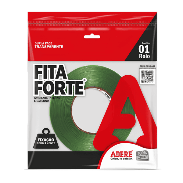 Fita Dupla Face Transparente Fita Forte 9mm x 20m – Adere
