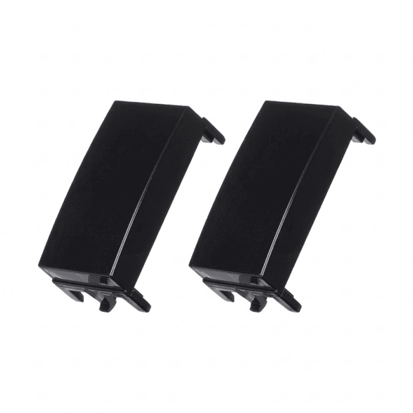 Módulo Cego 2 Unidades Preto Ebony - Linha Sleek - Margirius