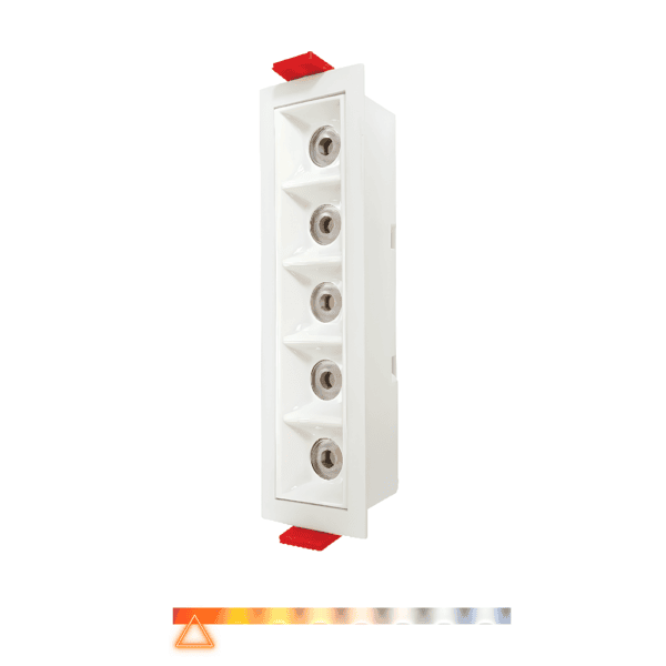 Spot de Embutir Focco Antiofuscante 5 Leds 10W 2700K 760lm - Gaya