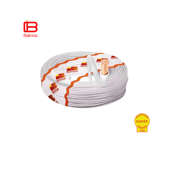 Cabo Flexível 0,75mm Branco - Ibérica
