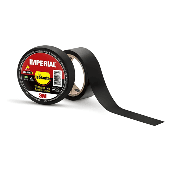Fita Isolante Imperial 18mmx20m Preta -3M