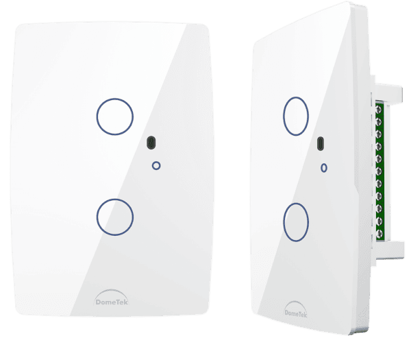 Interruptor Inteligente 2 PADs Wifi 4x2 Branco- Dometek