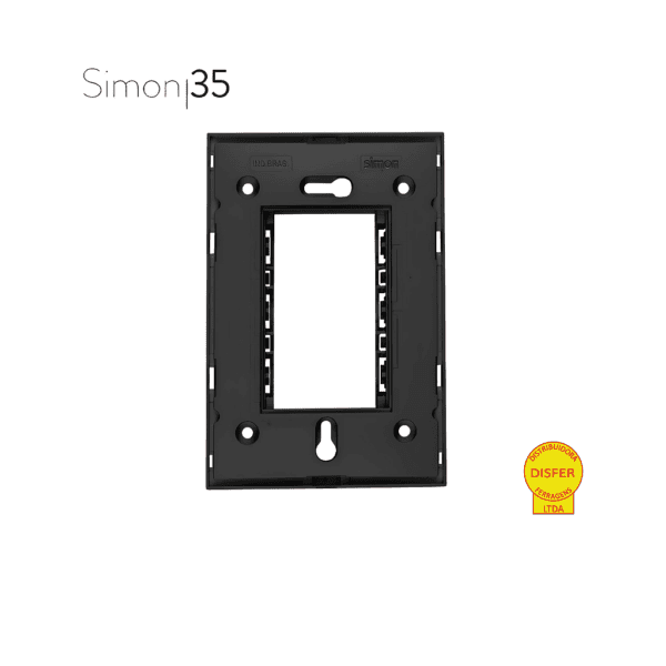 Suporte para Placa 4x2 Horizontal Grafite - Linha Simon 35/30