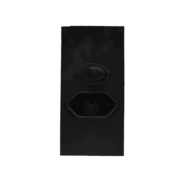 Conjunto para Aparelhos/Móveis com Interruptor Paralelo 100W e Tomada 2P+T 20A - Ebony – Linha Sleek - Margirius
