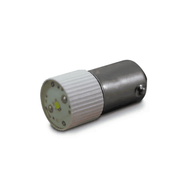 Lâmpada LED para Sinaleiros e Botões Iluminados E7-BA9S 24V – Branco – Lukma
