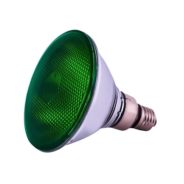 Lâmpada Halógena PAR38 E-27 Verde 120W 127V - Xelux