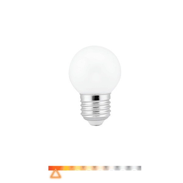 Lâmpada LED Bolinha Leitosa Decorativa 3W 2200K Âmbar 270lm E27 Bivolt - Embuled