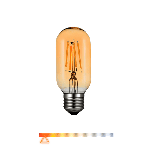 Lâmpada Filamento LED T45 Decorativa Retrô 4W 2200K Âmbar 360lm E27 Bivolt - Embuled