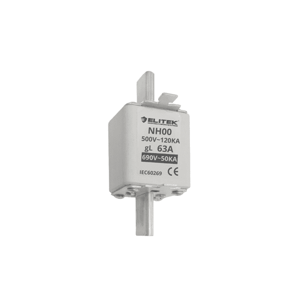 Fusível Retardado NH00 63A 500V 120kA - Elitek