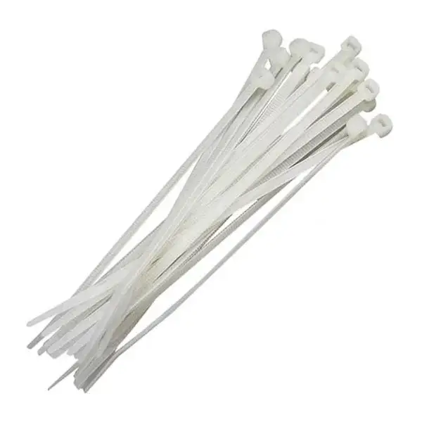 Abraçadeira Nylon 200x2.5 Branca com 100 peças