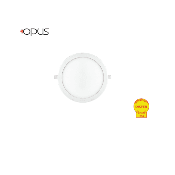 Painel LED de Embutir Redondo 12W 3000K 960lm - Opus OPS 32368