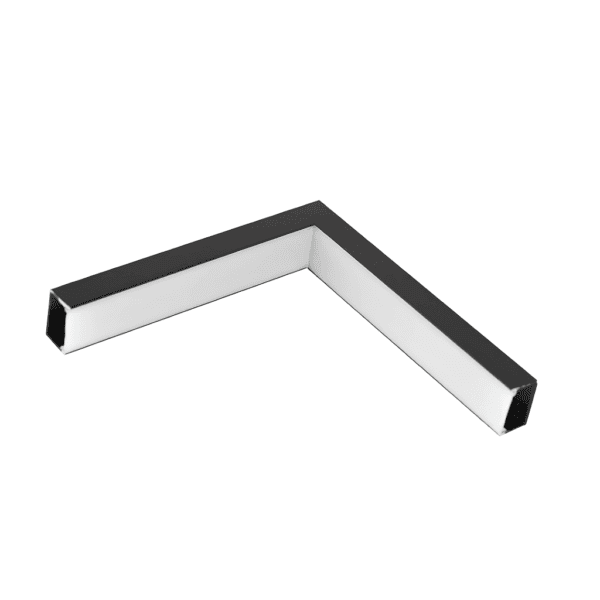 Junção de Teto/Parede para Perfil de Sobrepor Wood - Preto – Usina Design