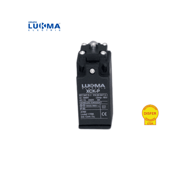 Chave Fim de Curso Mecânico Pistão Reto 1NA+1NF Plástico - Lukma P110