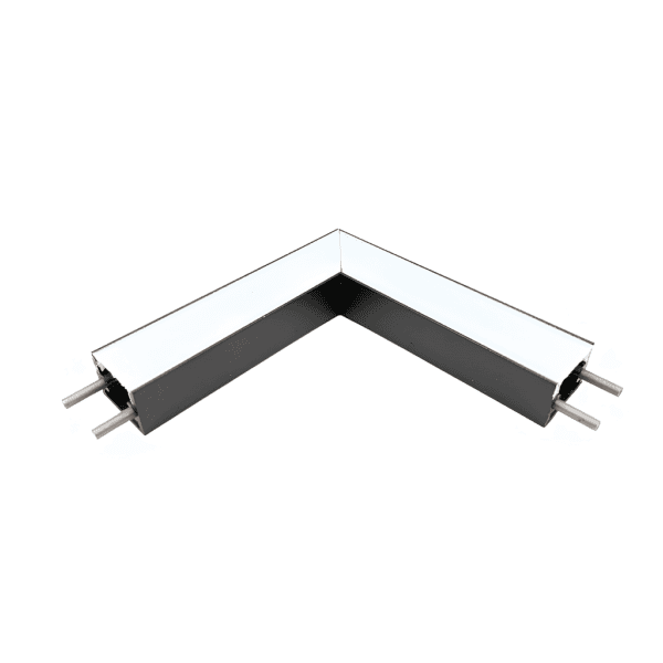 Junção de Teto/Teto para Perfil de Sobrepor Garbo - Preto – Usina Design