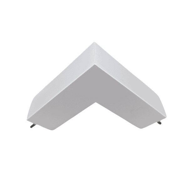 Junção de Quina para Perfil de Sobrepor Polo - Branco – Usina Design