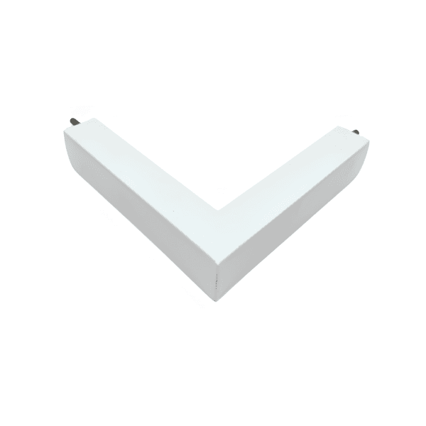 Junção de Quina para Perfil de Sobrepor Garbo - Branco – Usina Design