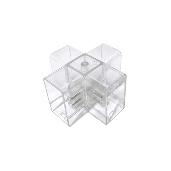 Conector Junção Transparente para Perfil Honey T5 X (Cruz) – SL Iluminação