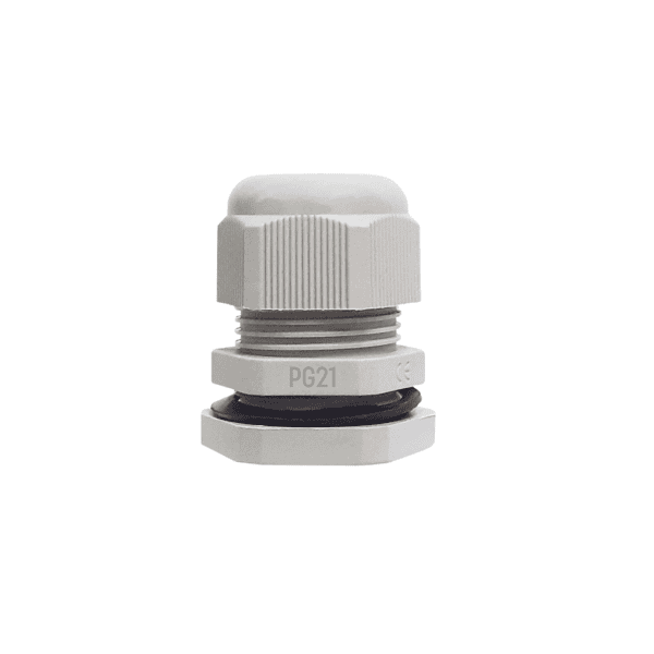 Prensa Cabo Rosca Nylon PG21 3/4" Cinza - Lukma