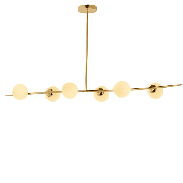 Pendente Louise para 6 Lâmpadas G9 Gold- Hevvy SL-5874/H6