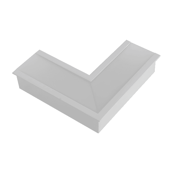 Junção de Teto/Teto para Perfil de Embutir Polo - Branco – Usina Design