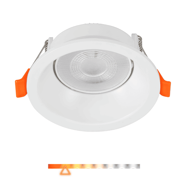 Spot LED de Embutir Prati Redondo Recuado Antiofuscante 5W 425lm 3000K  - Gaya