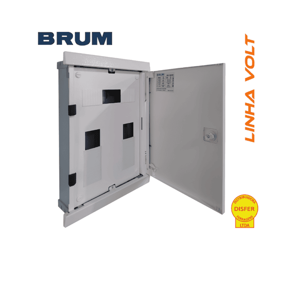 Quadro de Distribuição de Embutir 46 Polos 100A 1000V – Brum VOLT46