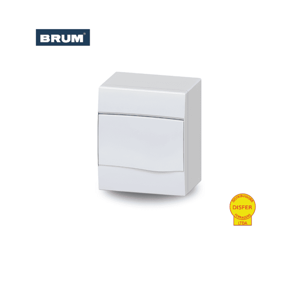 Caixa de Distribuição Centrinho de Sobrepor para 5 Módulos DIN PVC BR5 - Brum