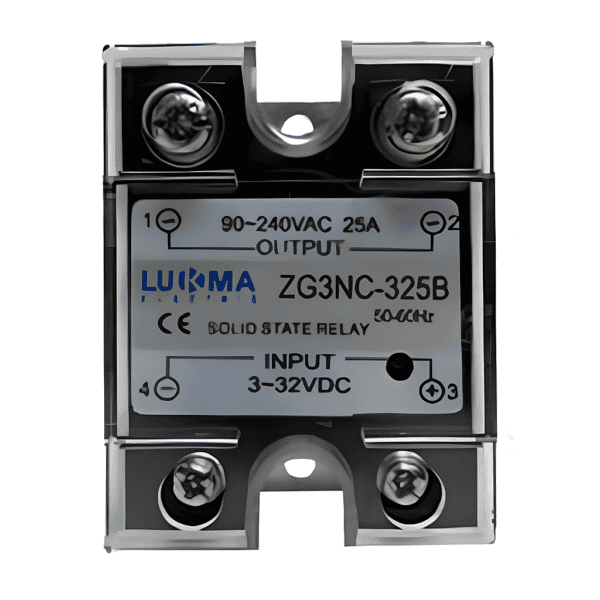 Relé de Estado Sólido SSR 25A 90-240Vac / 3-32Vdc - Lukma