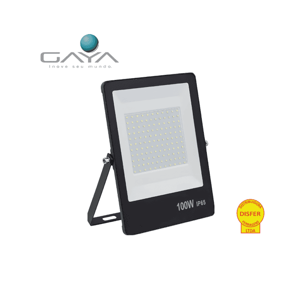 Refletor Ultrafino LED 100W Verde 8000lm IP65 Bivolt - Gaya