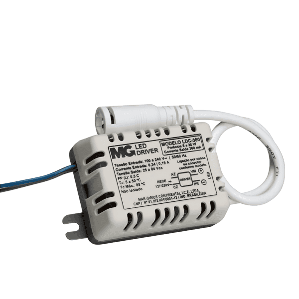 Reator LED Driver de Corrente LDC-300 8 a 25W - Margirius