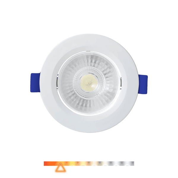 Spot LED de Embutir Redondo 3W 200lm 3000K Luz Quente Direcionável - Foxlux