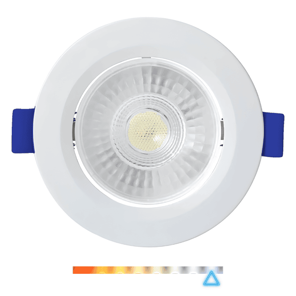 Spot LED de Embutir Redondo 7W 550lm 6500K Luz Fria Direcionável - Foxlux