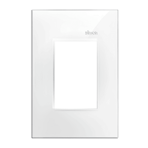 Placa 4x2 3 Postos Juntos Branca com Suporte - Linha Simon 30/35