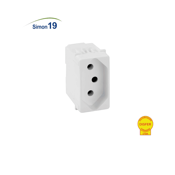 Módulo Tomada 2P+T 10A - Linha Simon 19/20