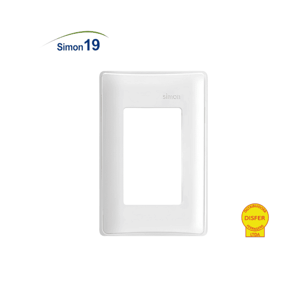Placa 4x2 3P Juntos com Suporte - Linha Simon 19/20