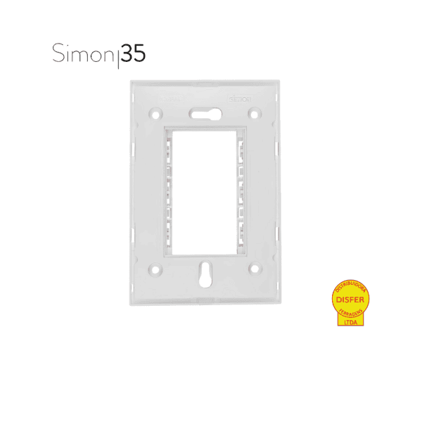 Suporte para Placa 4x2 Horizontal Branco - Linha Simon 35/30