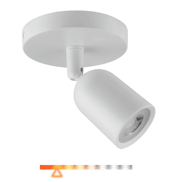 Spot LED Sobrepor Direcionável com Canopla 7W 3000K 560lm Bivolt – Opus