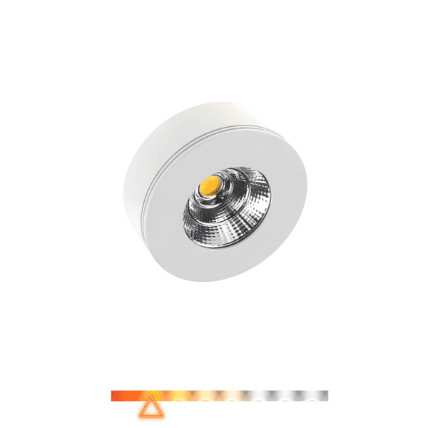 Spot LED Sobrepor Redondo 5W 3000K Bivolt - Opus