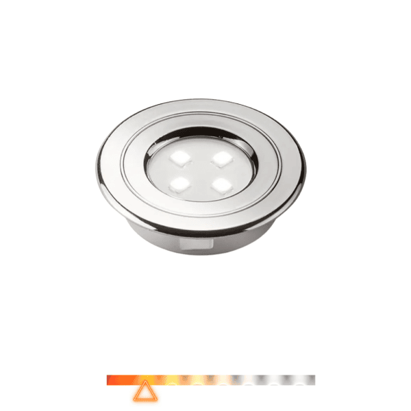 Spot LED para Móveis Marcenaria 1W 90lm 3000K Bivolt Cromado - Pix