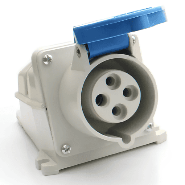 Tomada Industrial de Sobrepor 3P+T 32A 9H 220-240V IP44 Azul – Elitek