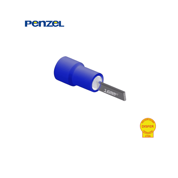 Terminal Pré-Isolado Pino 16mm² Azul Unidade - Penzel