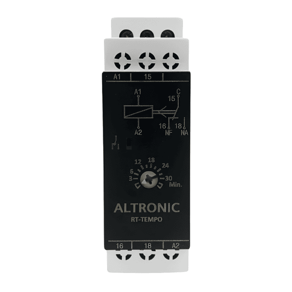 Relé TEI Temporizador Eletrônico 94 a 242Vca + 24Vca/Vcc 30min - Altronic