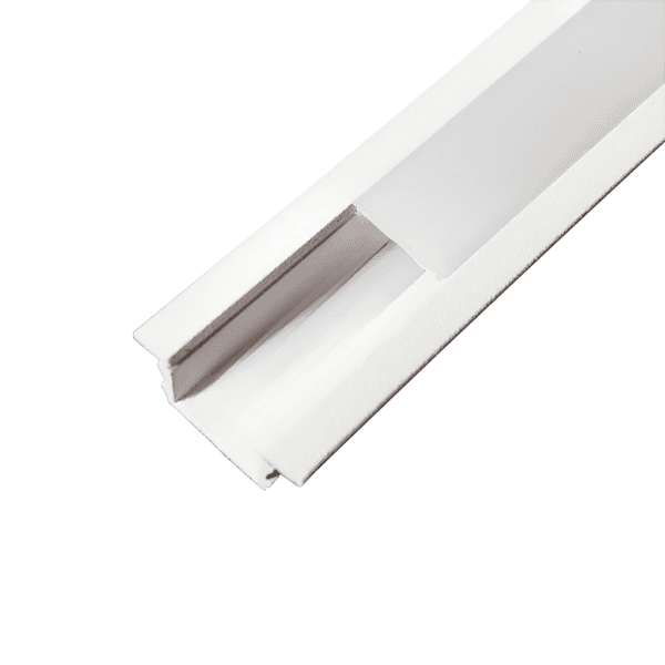 Perfil de Embutir Wood 28x11 - 3 Metros - Branco – Usina Design