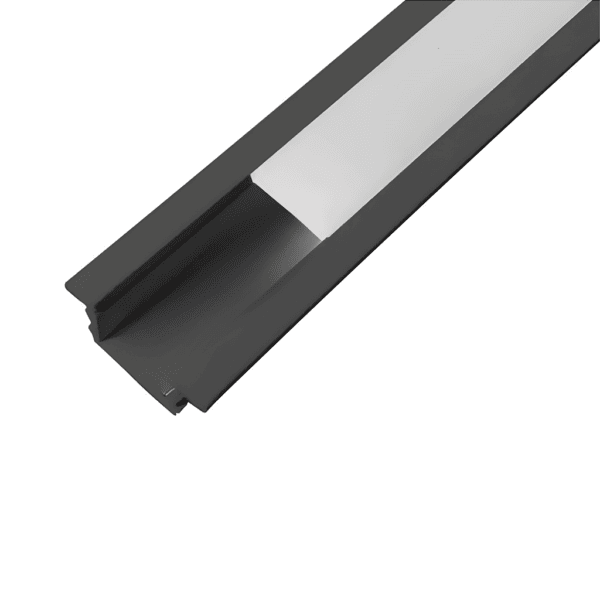 Perfil de Embutir Wood 28x11 - 3 Metros - Preto – Usina Design